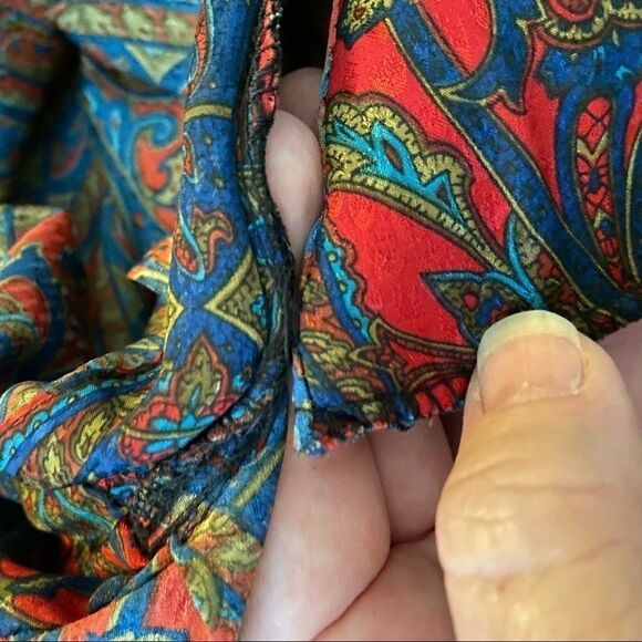 Vintage 80’s Stuart Lang Paisley Blouse 12 - Picture 10 of 10